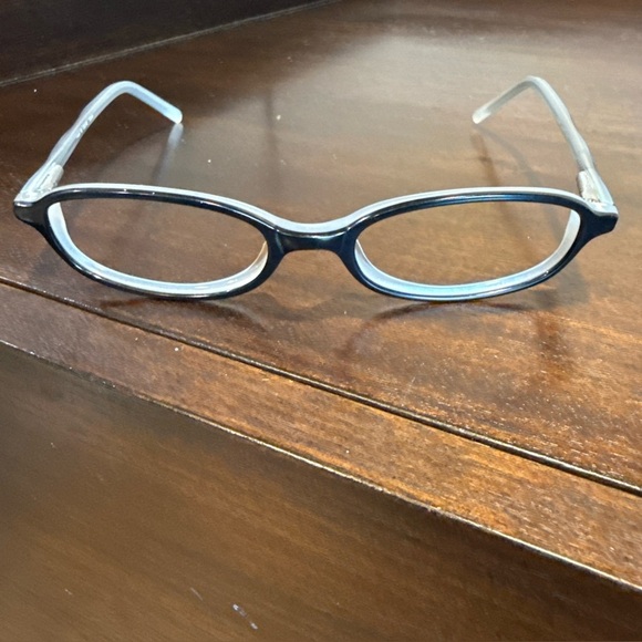 Celine Eyeglasses Frame Col.503 Women's Black Gray Plastic Oval Full Rim 49-135 - Picture 2 of 9